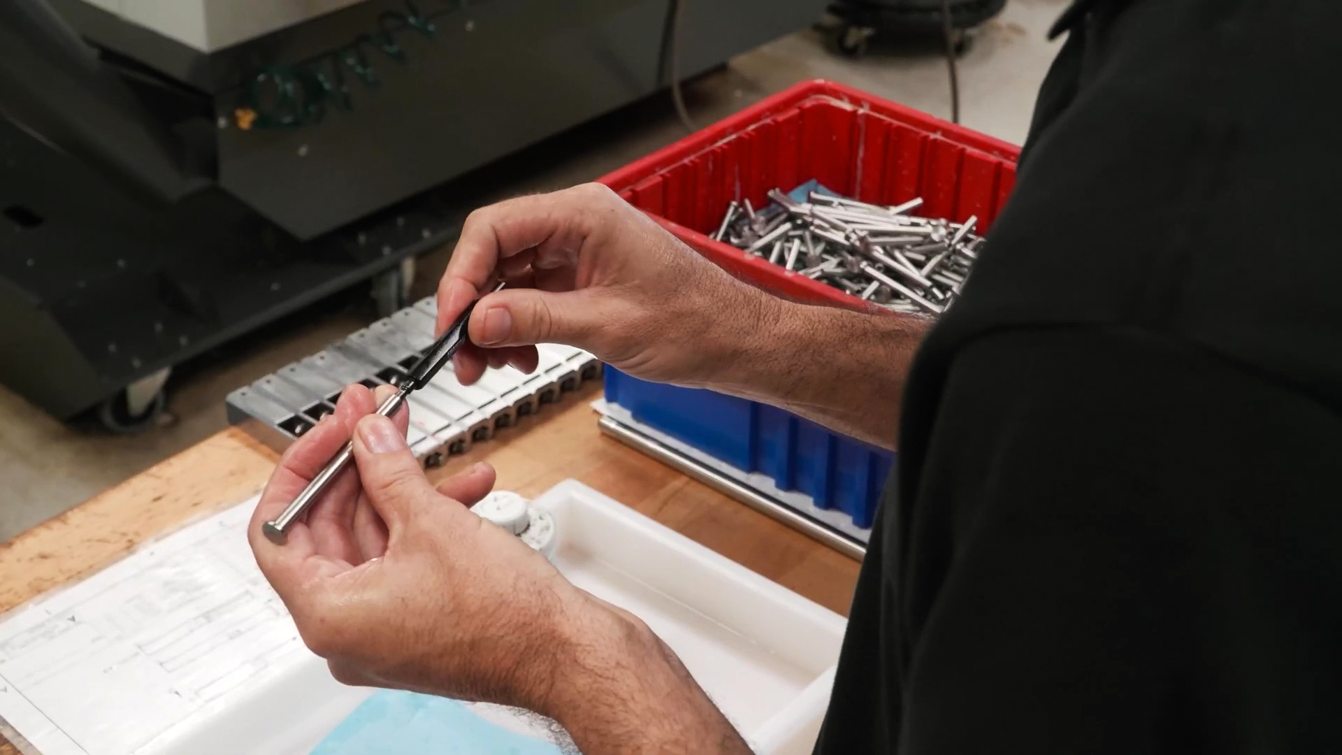 Zaffiri Precision - Worker Holding Demo Part